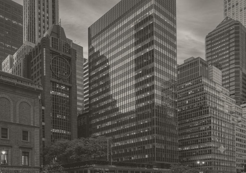 Lever House on Park Avenue at sunset, a Midtown glass tower